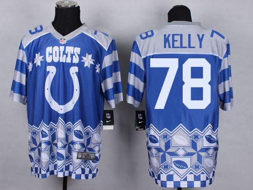 Nike Colts #78 Ryan Kelly Royal Blue Men's Stitched NFL Elite Noble Fashion Jersey - Click Image to Close